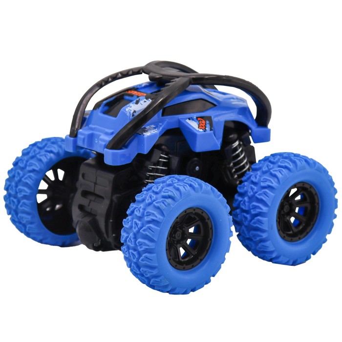

Машинка фрикционная Funky Toys «Перевёртыш», 4х4, рессоры, цвет синий