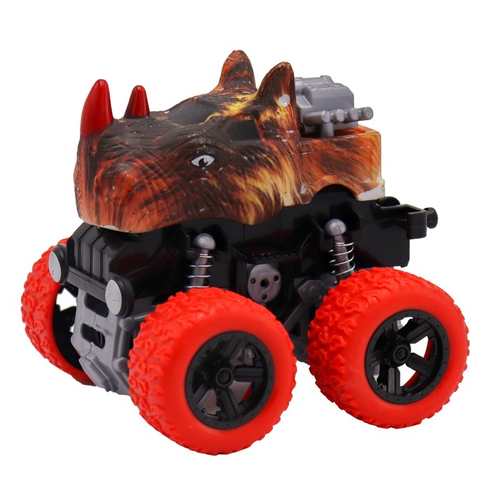 

Машинка фрикционная Funky Toys «Носорог», 4х4, рессоры, цвет красный