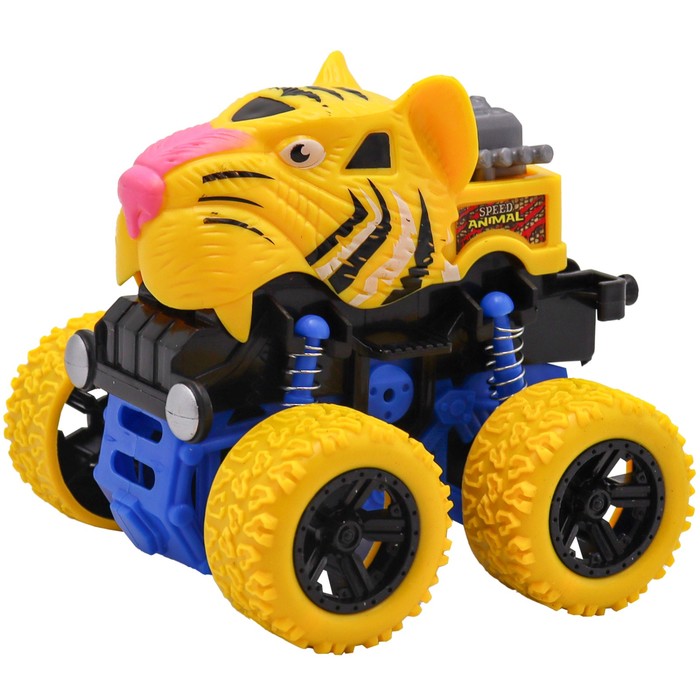 

Машинка фрикционная Funky Toys «Тигр», 4х4, рессоры, жёлтые колёса