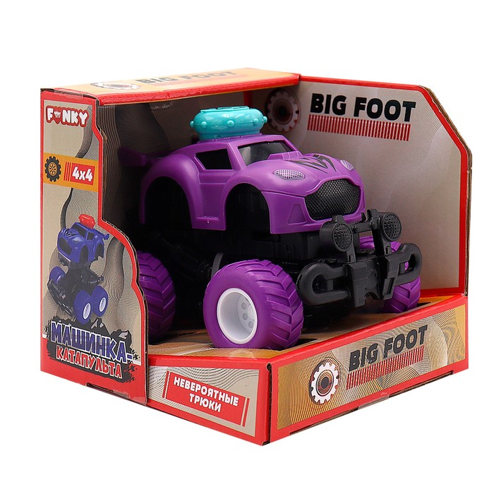 

Машинка фрикционная Funky Toys «Катапульта», 4х4, цвет фиолетовый
