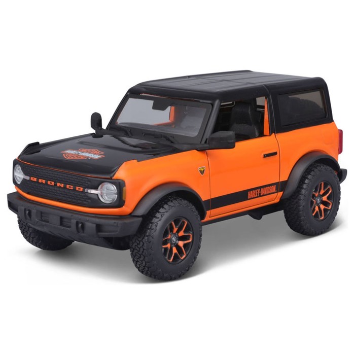 Машинка Maisto Die-Cast Harley-Davidson 2021 Ford Bronco Badlands, 1:24 maisto 1 24 2021 ford bronco badlands highly detailed die cast precision model car model collection gift