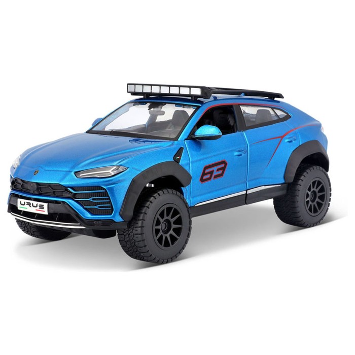 Машинка Maisto Die-Cast Lamborghini Urus, 1:24, цвет синий maisto 1 24 lamborghini urus assembled diy die casting model car collection gift collection toy tools