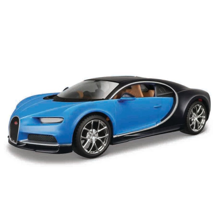 Машинка Maisto Die-Cast Bugatti Chiron, с отвёрткой, 1:24, чёрно-цвет синий машинка maisto die cast ferrari fxx k с отвёрткой 1 24 цвет красный с принтом