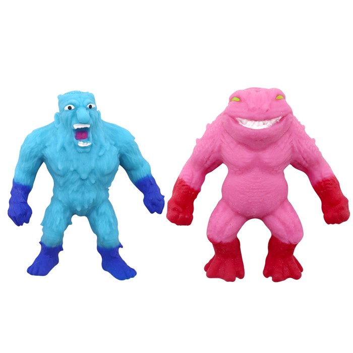 Набор фигурок-тянучек Stretchapalz Monsters, 2 шт, 8 см набор фигурок тянучек траш тритопс