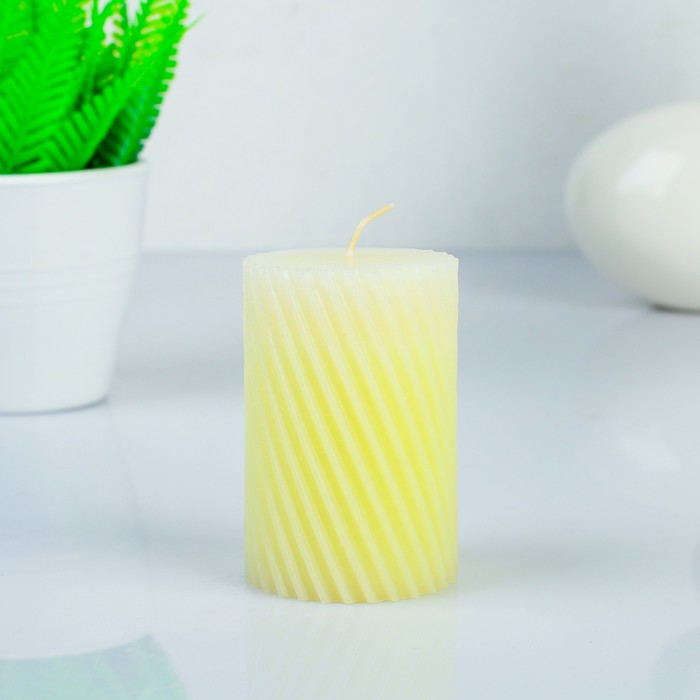 Свеча восковая "Спираль", аромат жасмин