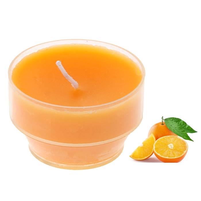 Свеча восковая плавающая "Тропический остров", аромат апельсин