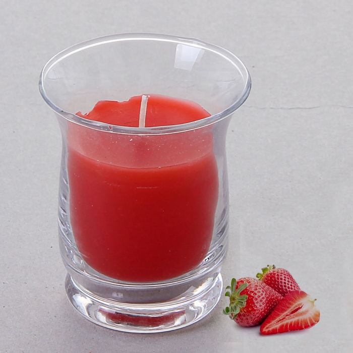 Свеча восковая "Романтика", аромат клубника