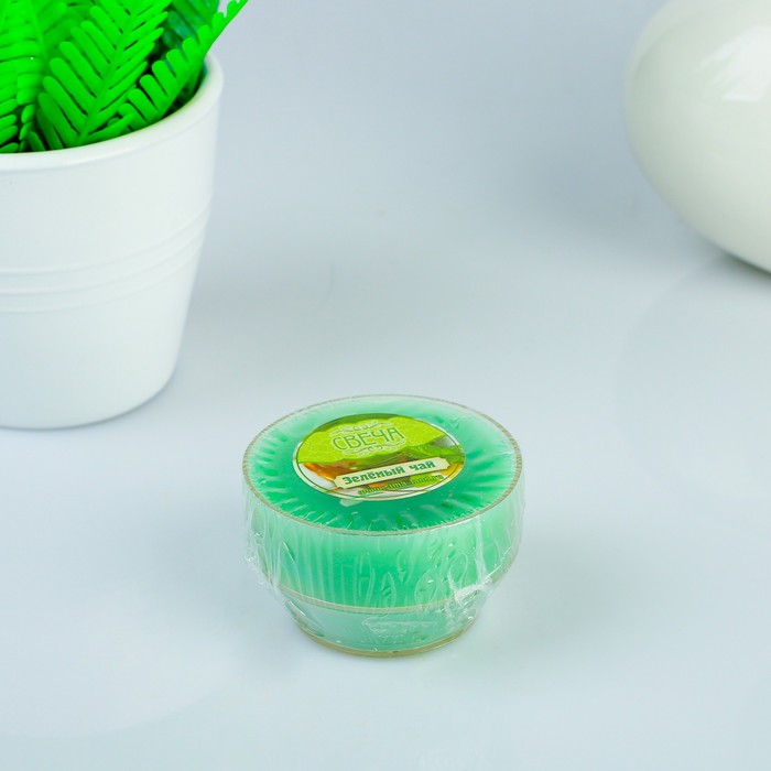 Свеча восковая плавающая "Тропический остров", аромат зелёный чай