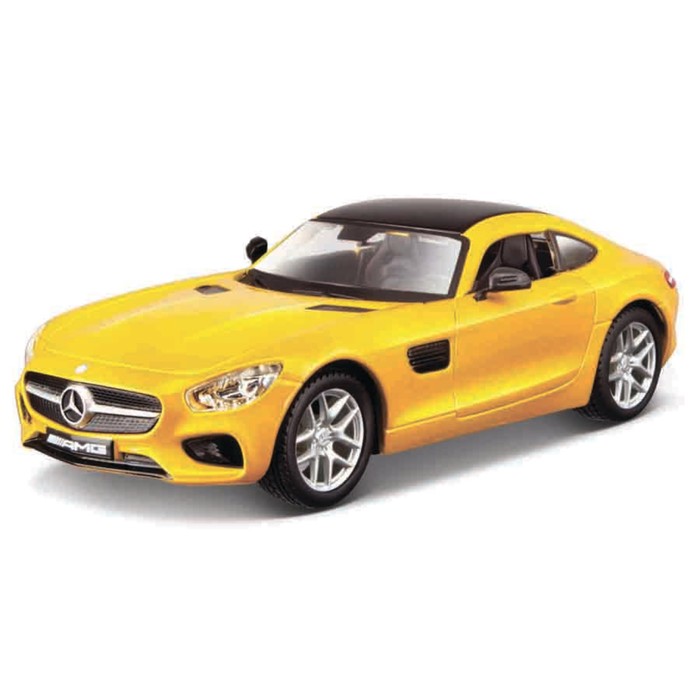 Машинка Bburago Mercedes-Amg Gt, Die-Cast, 1:32, цвет жёлтый машинка гоночная bburago die cast mercedes amg f1 w13 gr 1 43