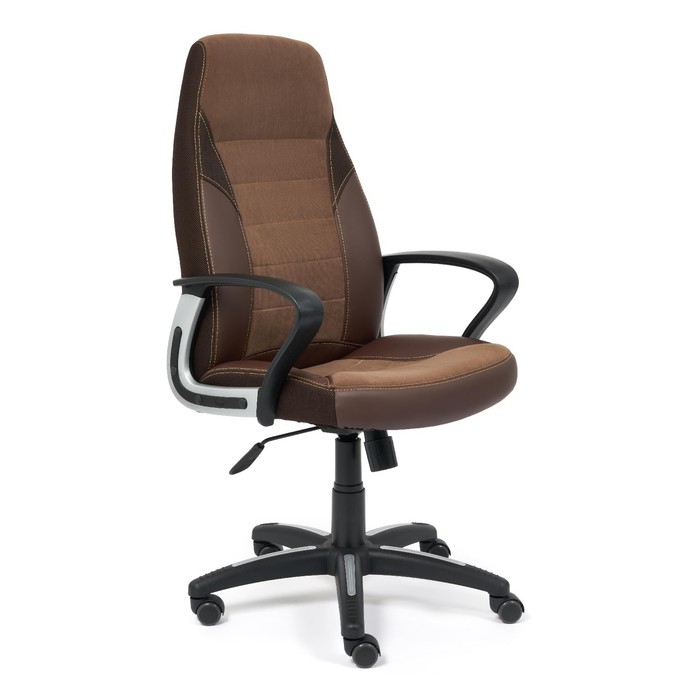Кресло руководителя INTER экокожа/флок/ткань, коричневый, 36-36/6/TW-24 кресло руководителя softy lux флок коричневый 6