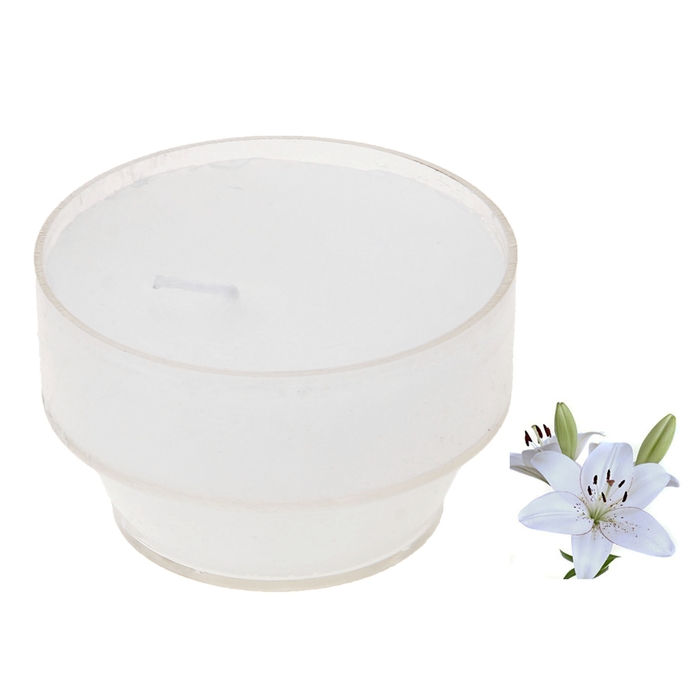 Свеча восковая плавающая "Тропический остров", аромат лилия