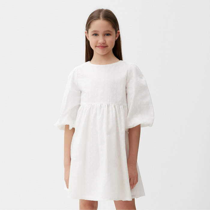 Платье для девочки MINAKU цвет белый, рост 110 см платье для девочки minaku цвет зеленый рост 110