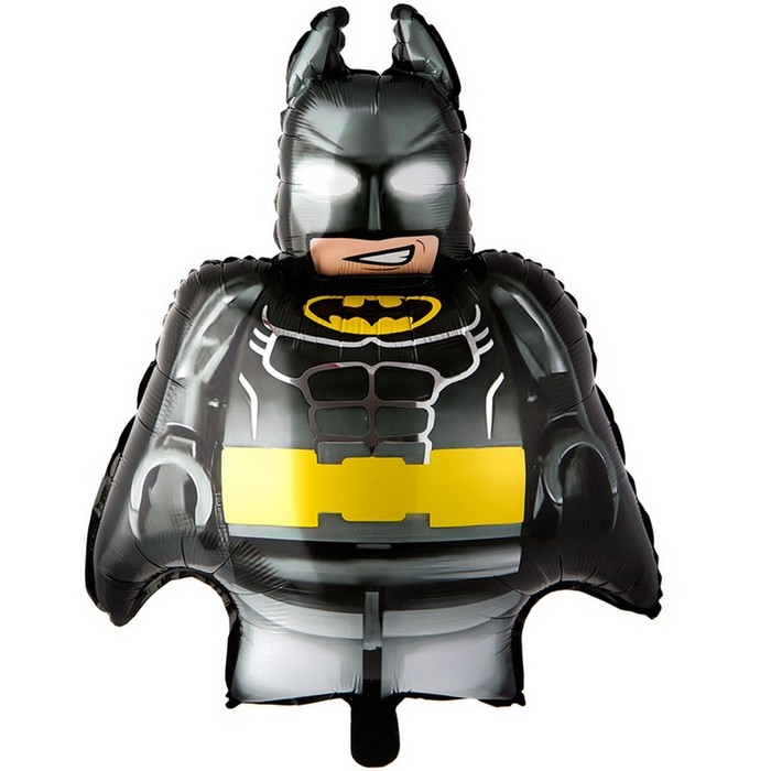 Шар фольгированный 32 «Бэтмен Лего», фигура шар фольгированный 32 скелет фигура