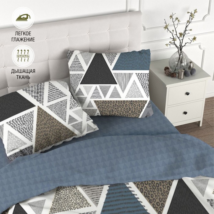 Постельное бельё дуэт, размер 215х240 см, 145х215 см, 70х70 см - 2 шт