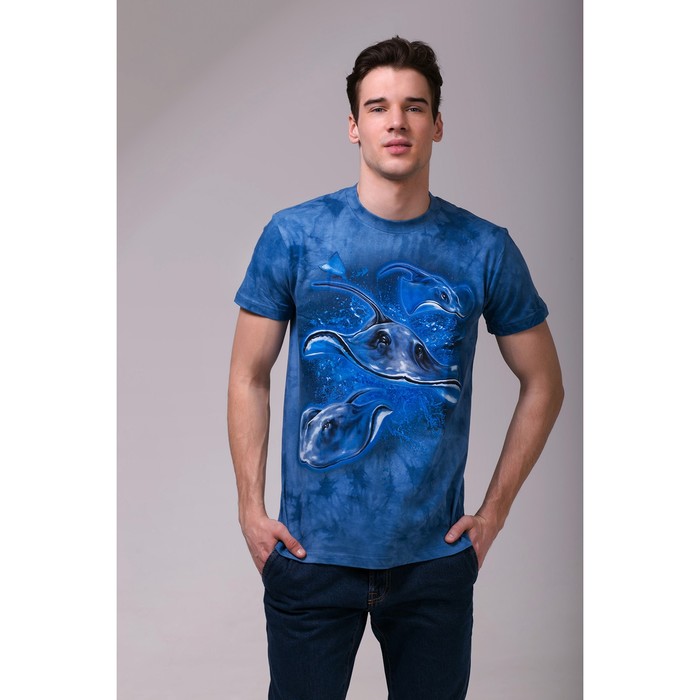 Футболка мужская Collorista 3D Skate, размер M (46), цвет синий