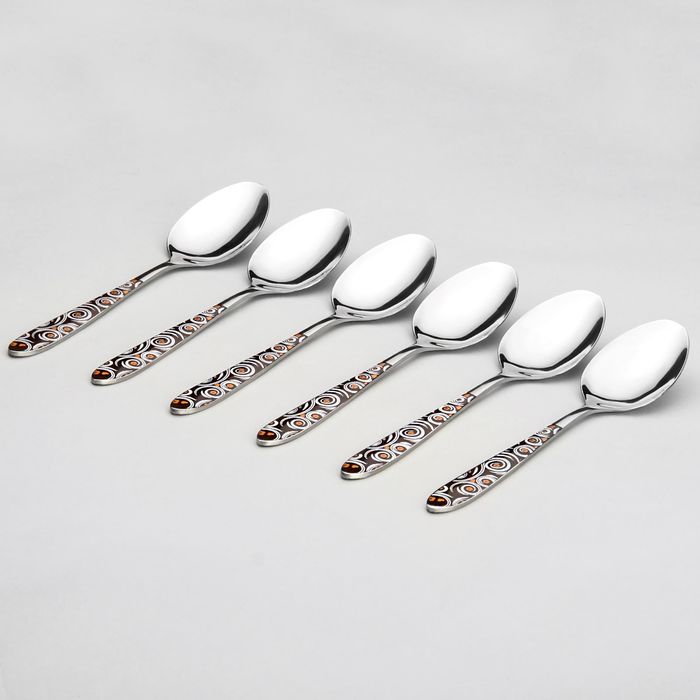 Набор ложек столовых 19 см "Карамель", 6 шт.