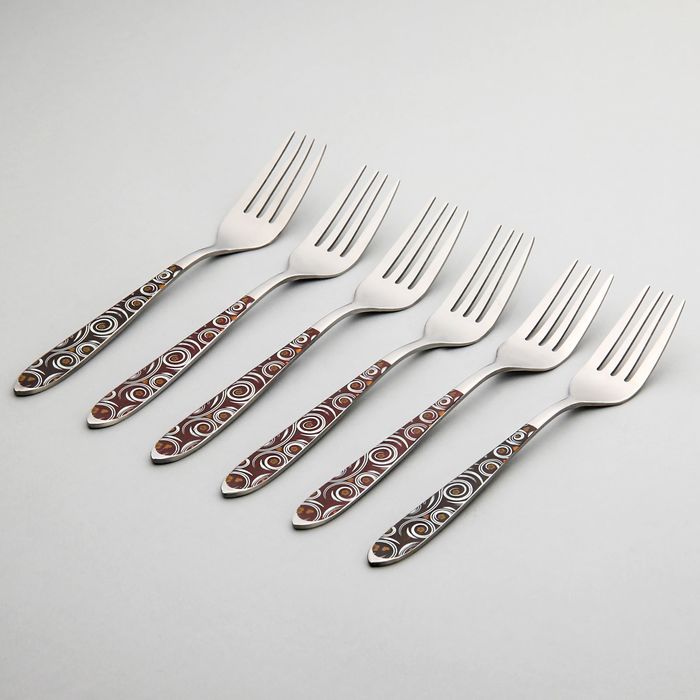Набор вилок столовых 19 см "Карамель", 6 шт.