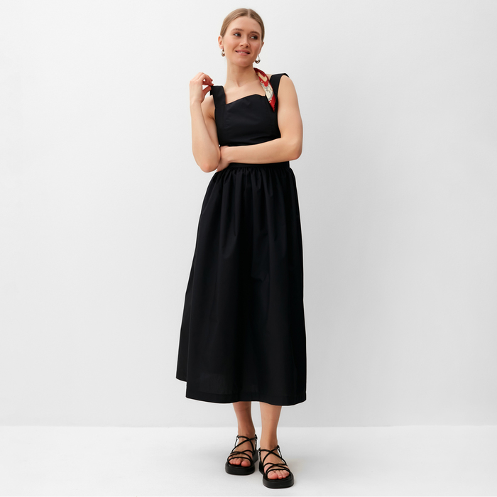 Платье женское MINAKU: Casual Collection цвет черный, р-р 42 платье р 42 цвет черный