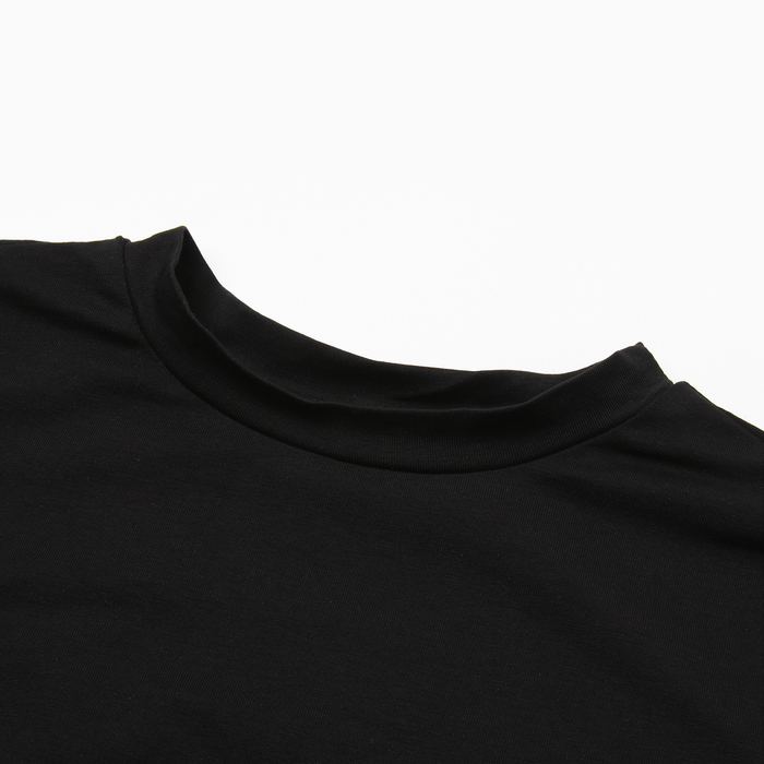 Платье женское со сборкой MINAKU: Casual Collection цвет черный ,р-р 42