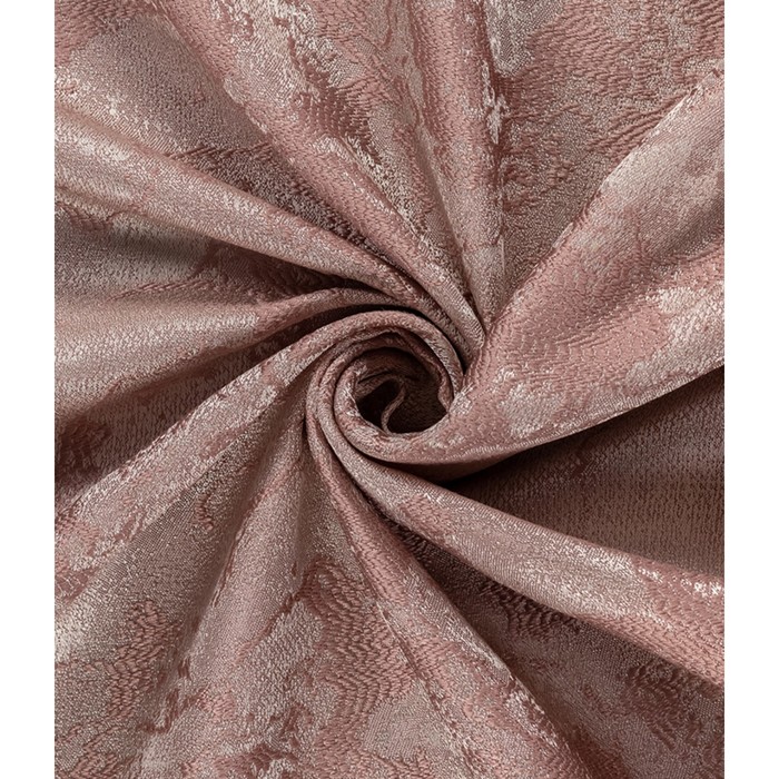 Портьера «Карара», размер 150x260 см, цвет розовый