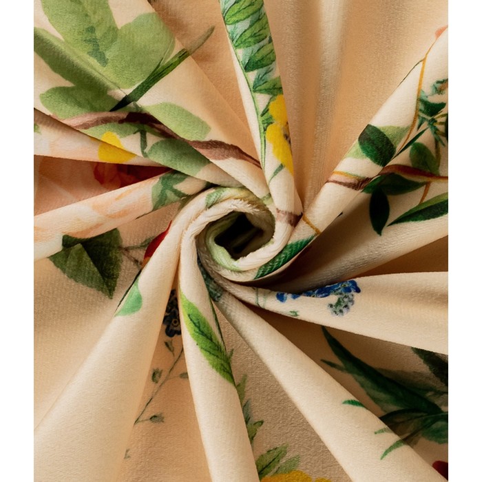 Портьера «Фиджи», размер 140x260 см, цвет крем штора мерида размер 140x260 см цвет серый