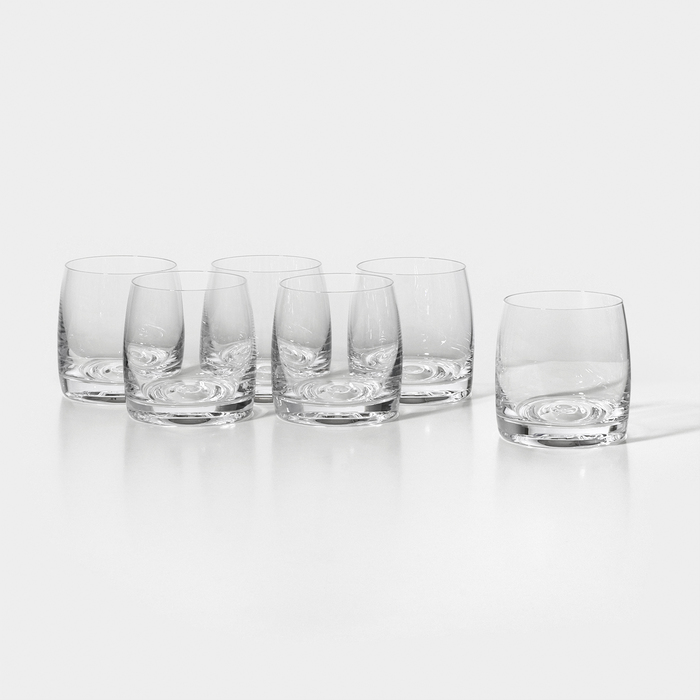 Набор стеклянных стаканов для виски PAVO AQUA, 230 мл, 6 шт набор стаканов для виски crystalite bohemia pavo 230 мл 6 шт