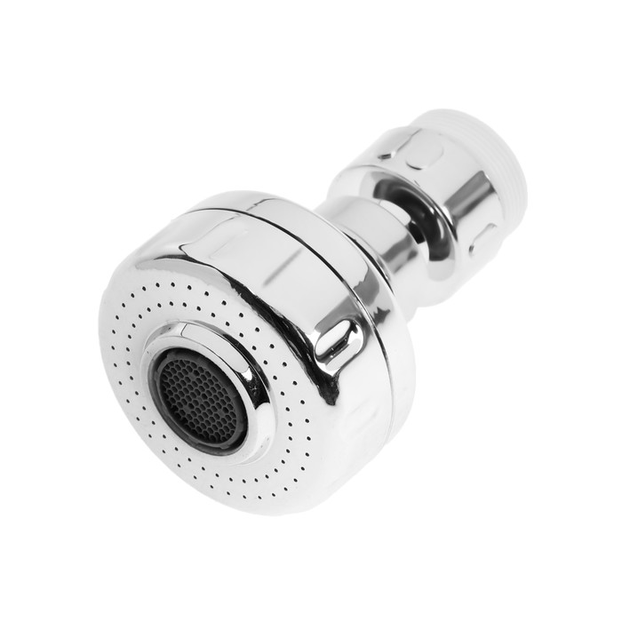 Аэратор ZEIN Z3593 поворотный на шарнире с регулировкой потока 2 режима хром 159₽