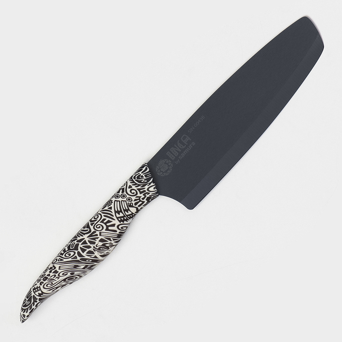 цена Нож кухонный Samura Inca, накири, лезвие 16,5 см, черная циркониевая керамика