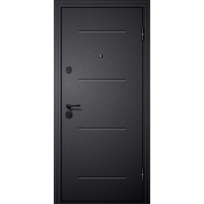 Входная дверь «М3», 860×2050 мм, левая, стекло чёрное, цвет чёрный шёлк / белый входная дверь м1 860×2050 мм правая цвет чёрный шёлк белый