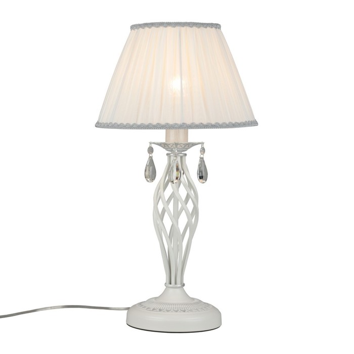 лампа настольная lumion moderni e27 40вт бежевый белый Настольная лампа Cremona E27 40Вт