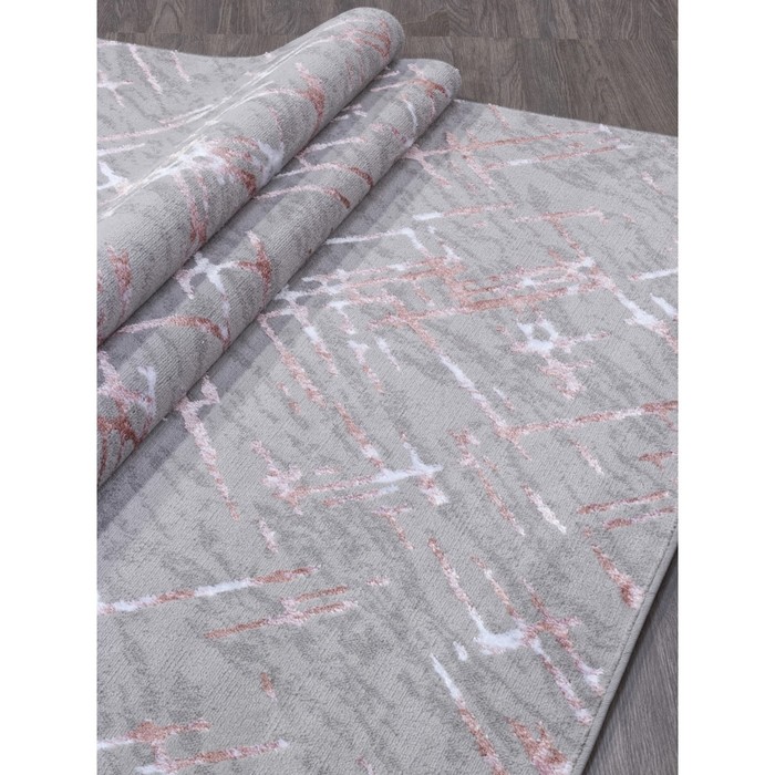 

Ковёр прямоугольный Liman f164, размер 80x150 см, цвет gray-pink