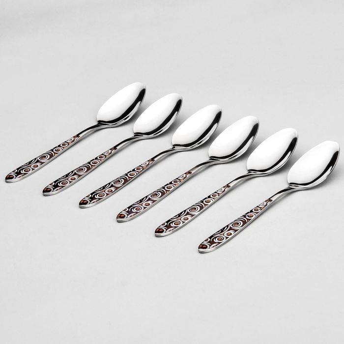 Набор ложек чайных 15 см "Карамель", 6 шт.