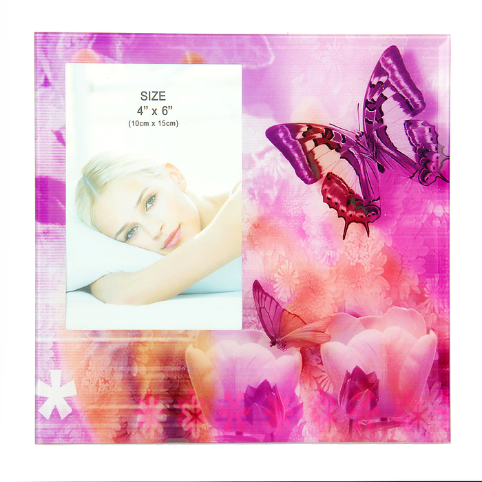Фоторамка "Сиреневая бабочка" 10х15 см