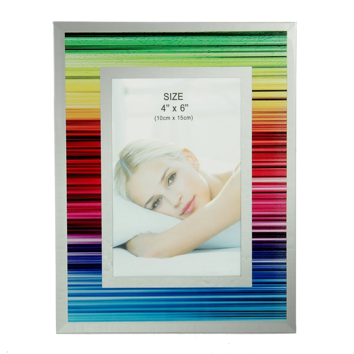 Фоторамка перламутровый блеск "Радужная" 10х15 см