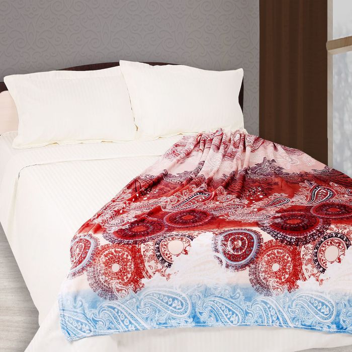 Плед "Этель корал" 1.5 сп Моделло 150*200 см, 100% п/э, корал-флис, 220 гр/м2