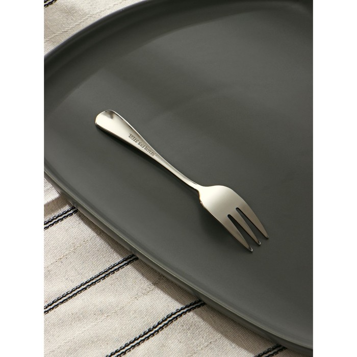 фото Вилка десертная из нержавеющей стали «моника», длина 14 см, цвет серебряный