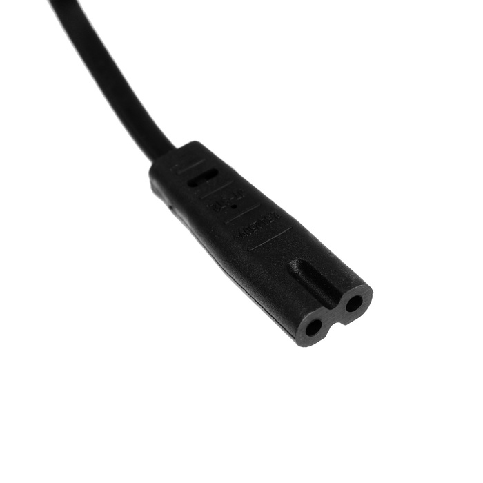 

Кабель питания CablexpertPC-184/2-0.5M, CEE 7/16 - C7, 2-pin, 2.5 А, 0.5 м, черный