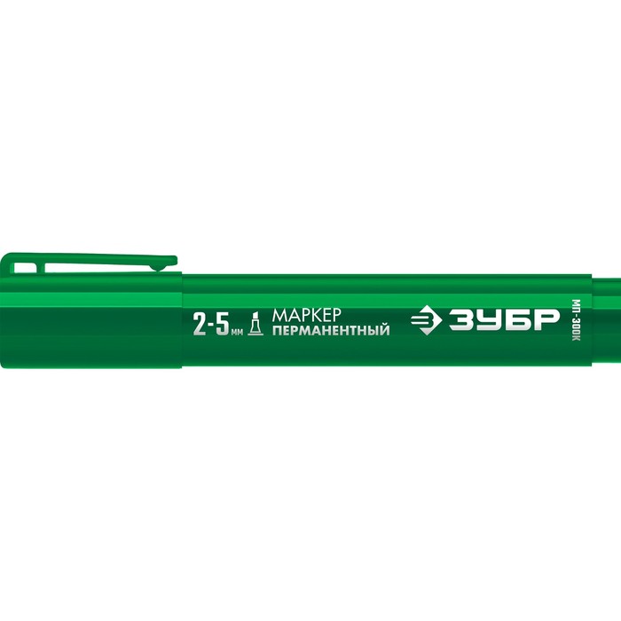 Маркер строительный ЗУБР МП-300К 06323-4, перманентный, клиновидный, 2-5 мм, зеленый маркер строительный зубр мп 300к 06323 3 перманентный клиновидный 2 5 мм красный
