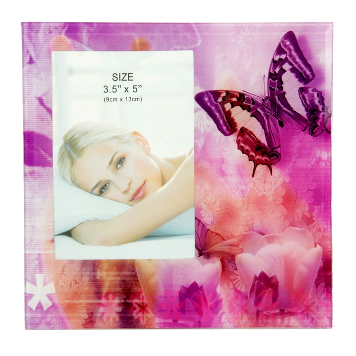 Фоторамка "Сиреневая бабочка" 9х13 см