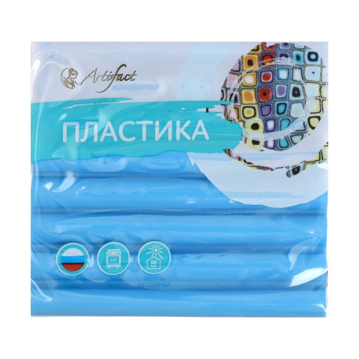 

Пластика - полимерная глина, 56 г, флуоресцентный, голубой