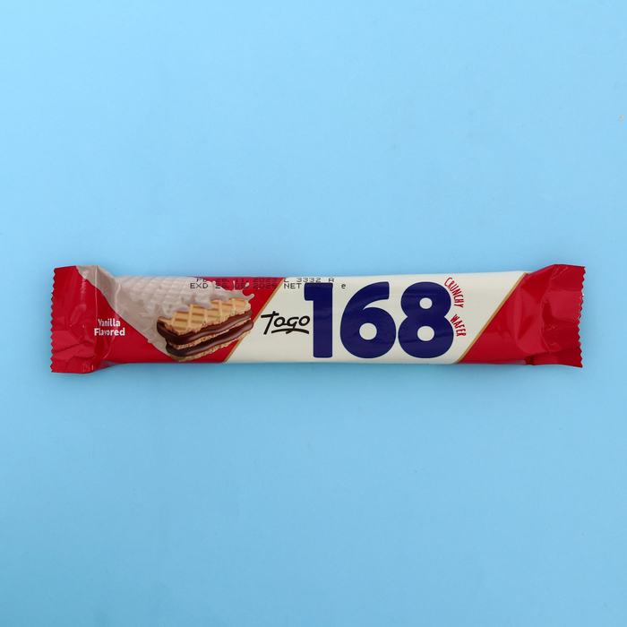 

Вафли "168", в белой шоколадной глазури с орехами, 30 г