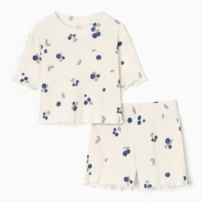 Пижама детская (футболка и шорты) KAFTAN Little berry р.34 (122-128)