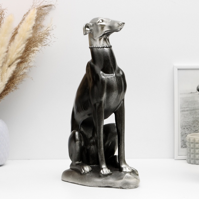 Фигура Собака Лорд серебро, 35х25х15см фигура собака лорд слоновая кость 35х25х15см