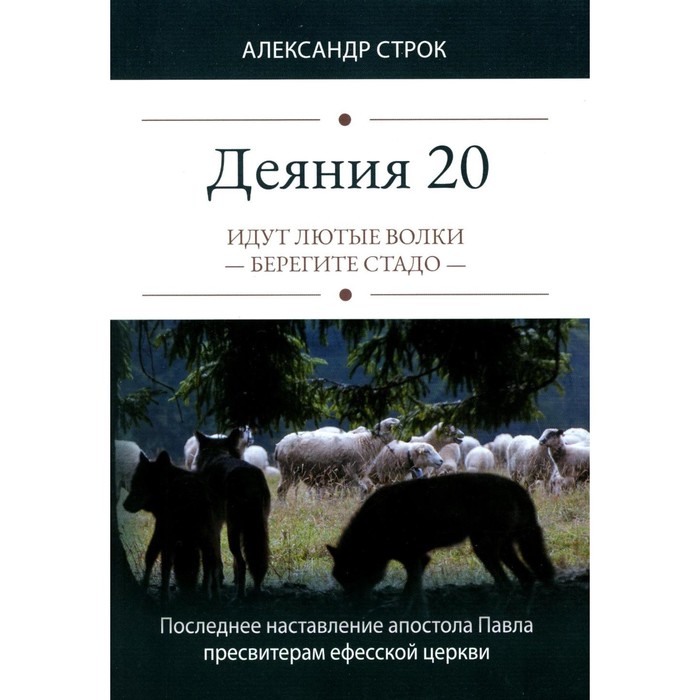 

Деяния 20. Идут лютые волки — берегите стадо. Строк А.