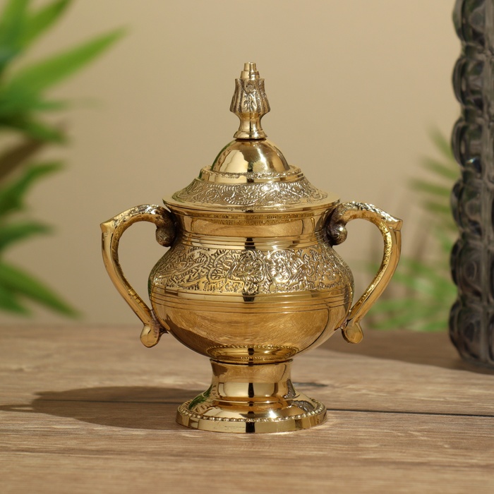 

Сахарница 12х7х15 см, латунь