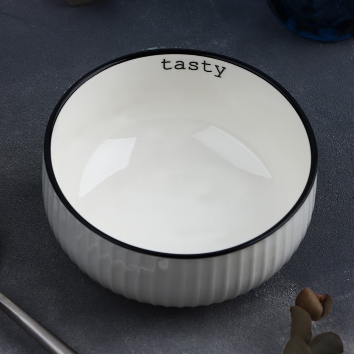 

Салатник керамический Tasty, 11.5 х 5.6 см, 330 мл, цвет белый