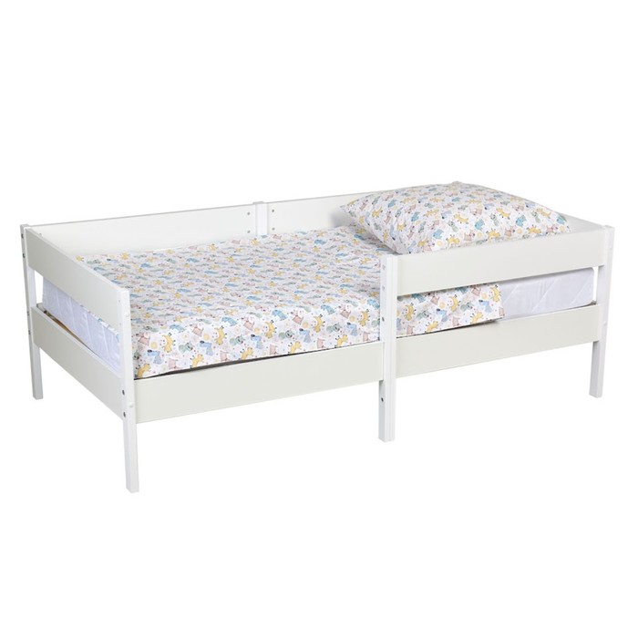 Кровать детская Polini Kids Simple 3435, цвет белый кровать чердак детская polini kids dream 1700 цвет белый