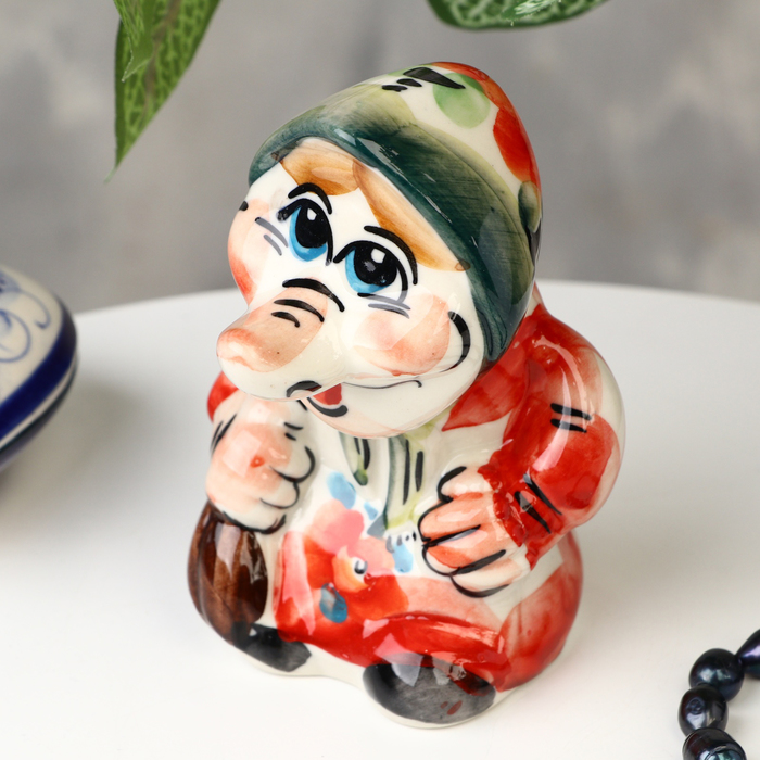 

Сувенир «Буся», гжель, цвет, 12х8 см