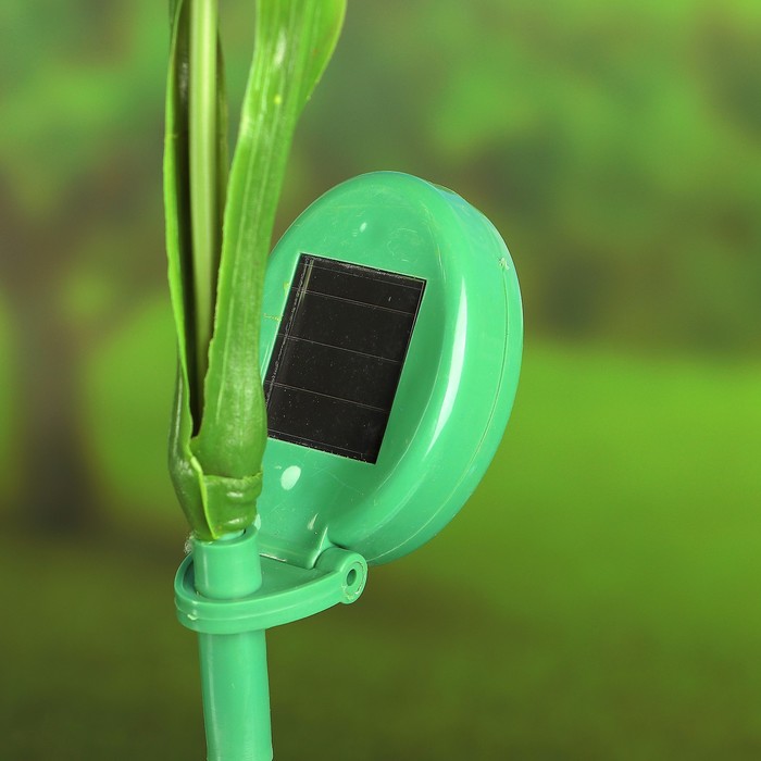 Декоративный штекер на солнечной батарее "Роза" микс