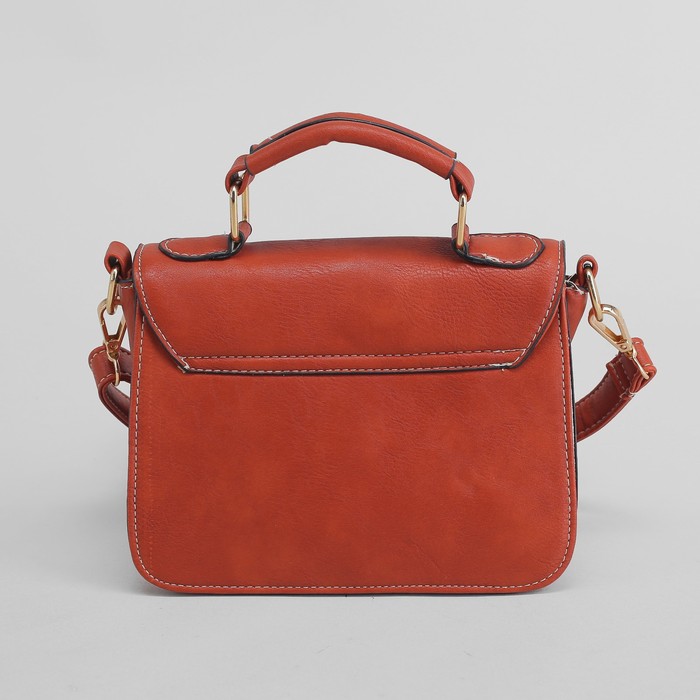 Сумка женская "Серенити", 1 отдел, длинный ремень, цвет рыжий